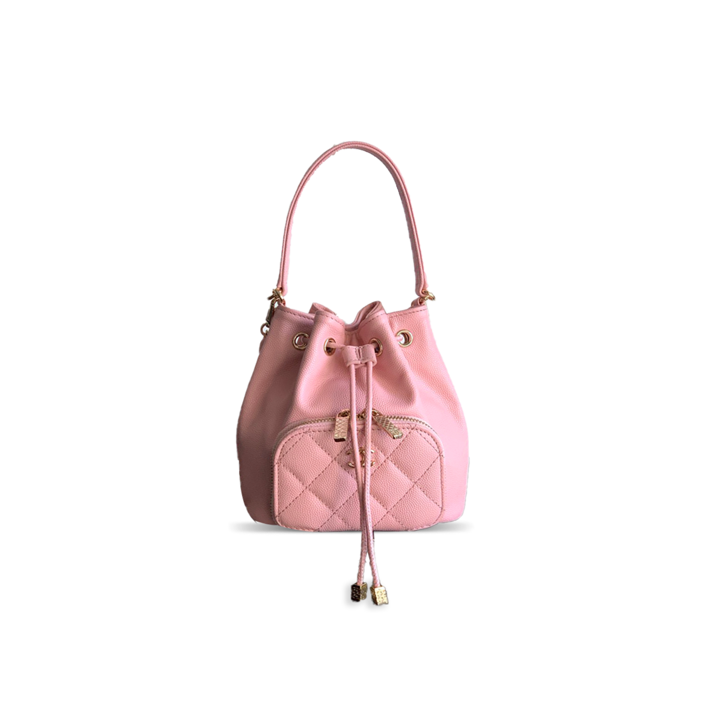 CHANEL 25B MINI BUCKET BAG GRAINED EMBOSSED SHINY CALFSKIN AP4775 (12.5*10*7cm)